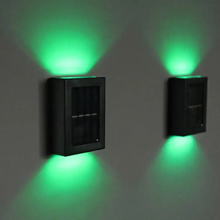 LED solar wall light outdoor porch garden waterproof wall lamp solar lights up and down luminous courtyard staircase decoration