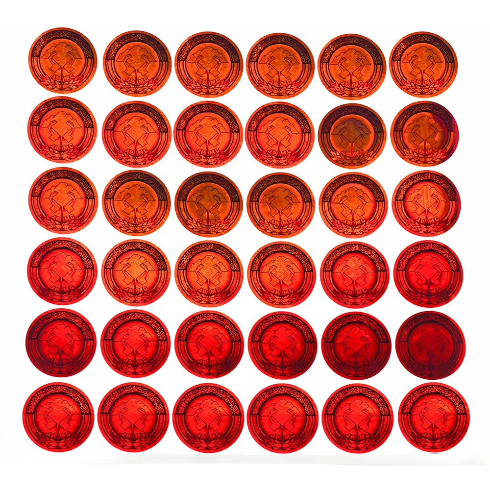 Hot Sale Custom Foil 1/2 Inch 12 Sided Polygon Hologram Korean Foil Holo Holographic A4 Sticker