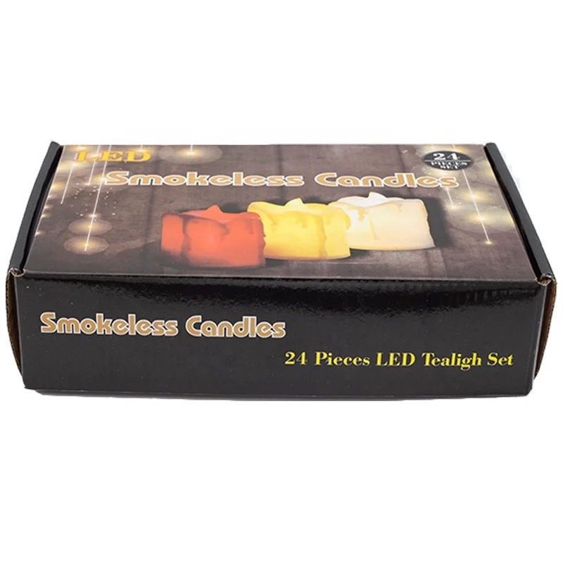 Amazon hot sale Party Wedding decoration tea cups led light candles with moving flame plastic electric candle light