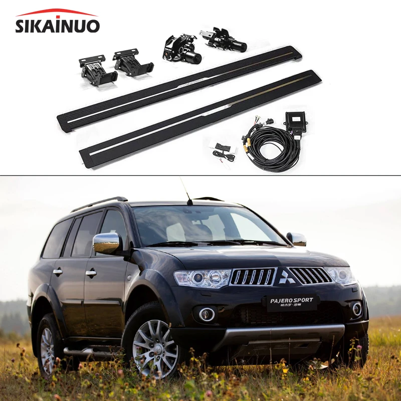 low noisy electric device side bar automatic running board mitsubishi pajero side step
