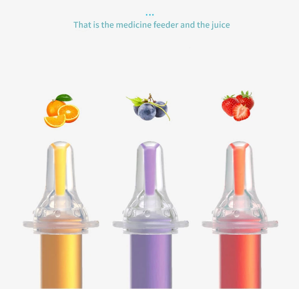 Customized Baby Medicine Dispenser BPA Free Food Grade Silicone Baby Liquid Medicine Dispenser With Oral Syringe No reviews yet