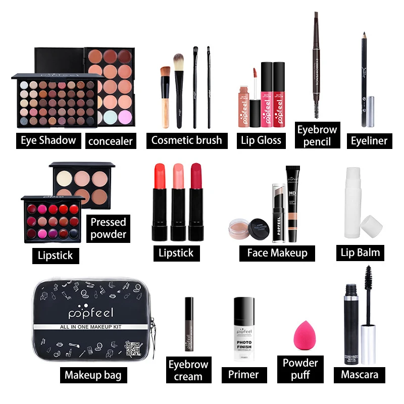 
2021 Amovol Hot Selling Big All In One Harmony Makeup Kit,Private Label Makeup Gift Sets 