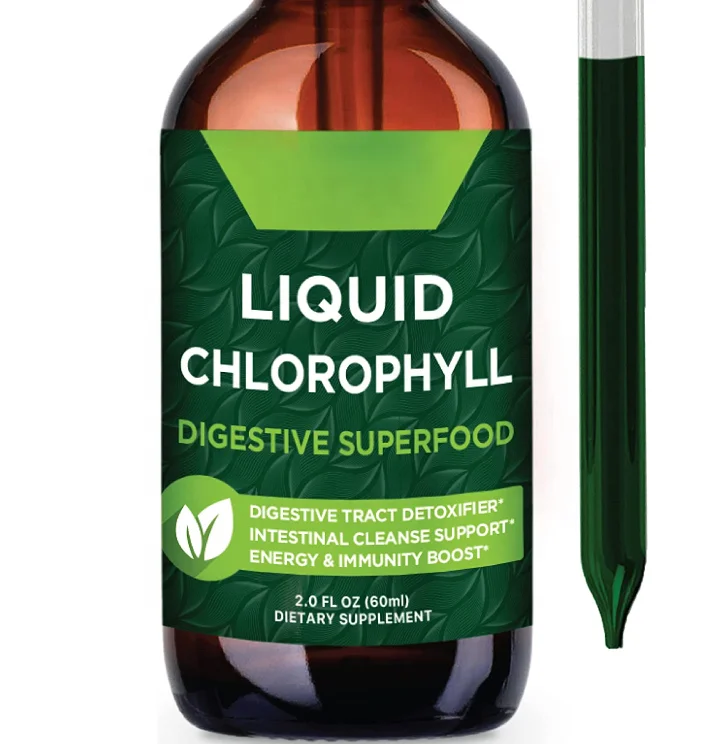 Energy Supplement Private Label Organic Chlorophyll Liquid Drops Vegan Liquid Chlorophyll For Man And Women