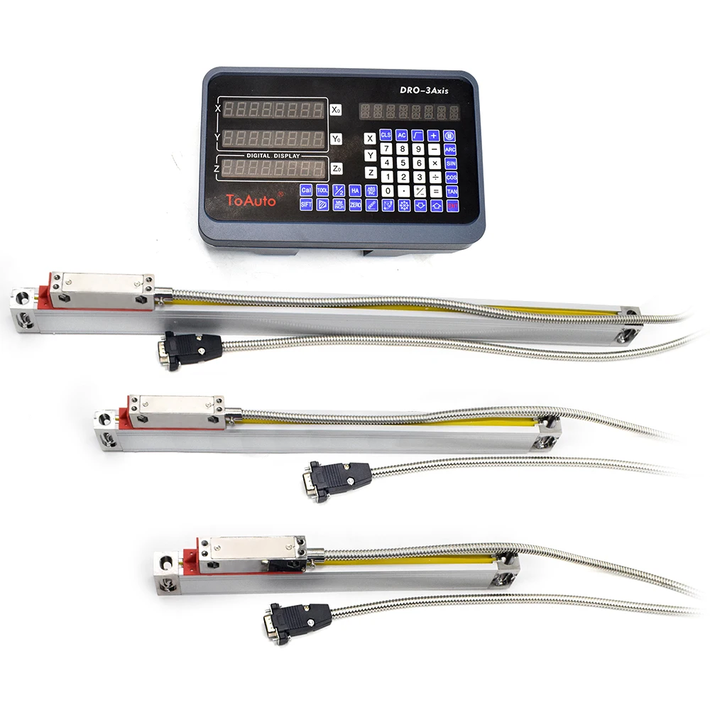 
2/3 Axis Digital Readout DRO TTL Linear Glass Scale Encoder for Milling Lathe Linear Scales 