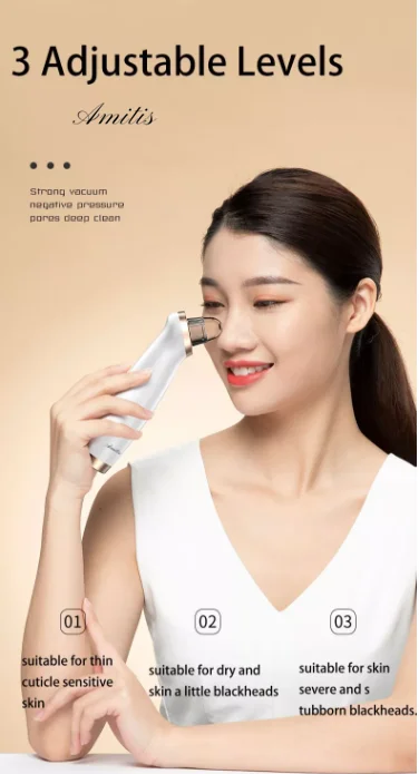 Health and beauty Electric Blackhead Remover Facial Pore Vacuum Acne Extractor Blackhead Vacuum Kit for Women