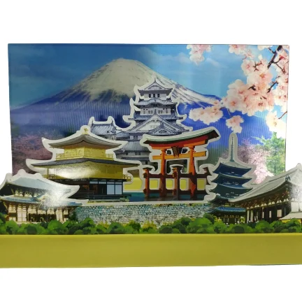 
Japanese scenery 3D Greeting Card 3D Gift Card 3D Pop Up Greeting Cards with 3D lenticular printing 