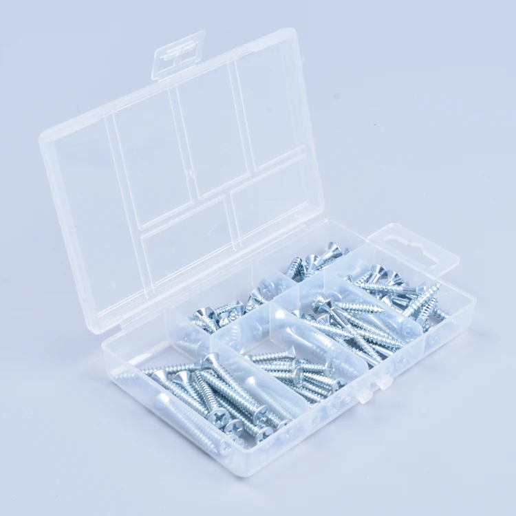 shanfeng 6 compartment plastic hardware organizer storage box