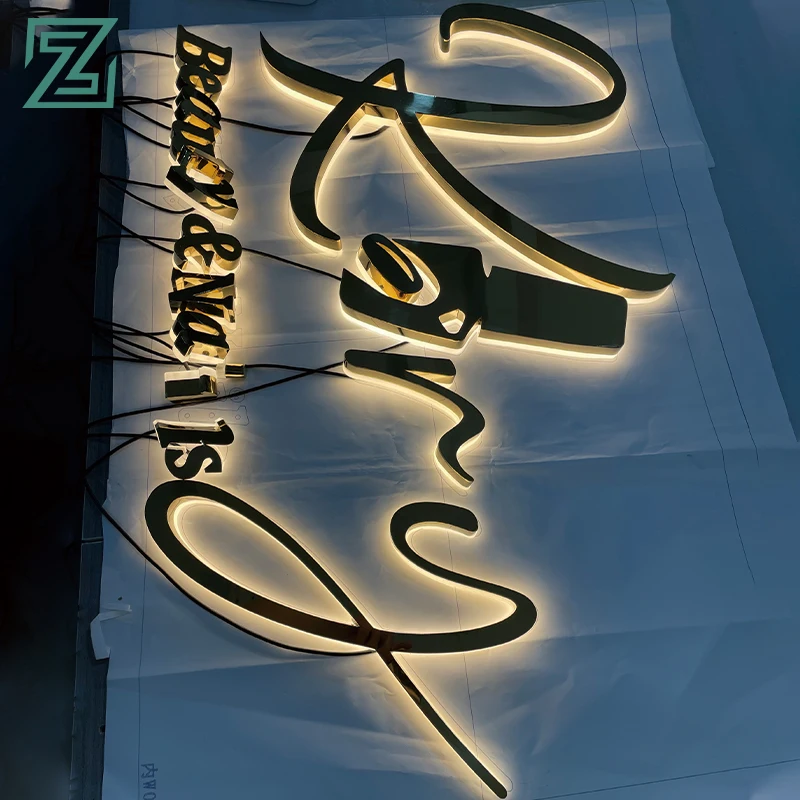 LED 3d alphabet letters stainless steel Lighting Acrylic Mini LED Channel Letter Sign