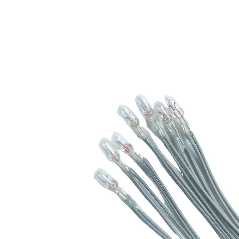 Miniature Lamp 4MM 5MM3mm 12v Indicator Bulb Incandescent Filament 3mm 12V Mini of Wheat Bulbs Mixed Color Red/Yellow/Blue