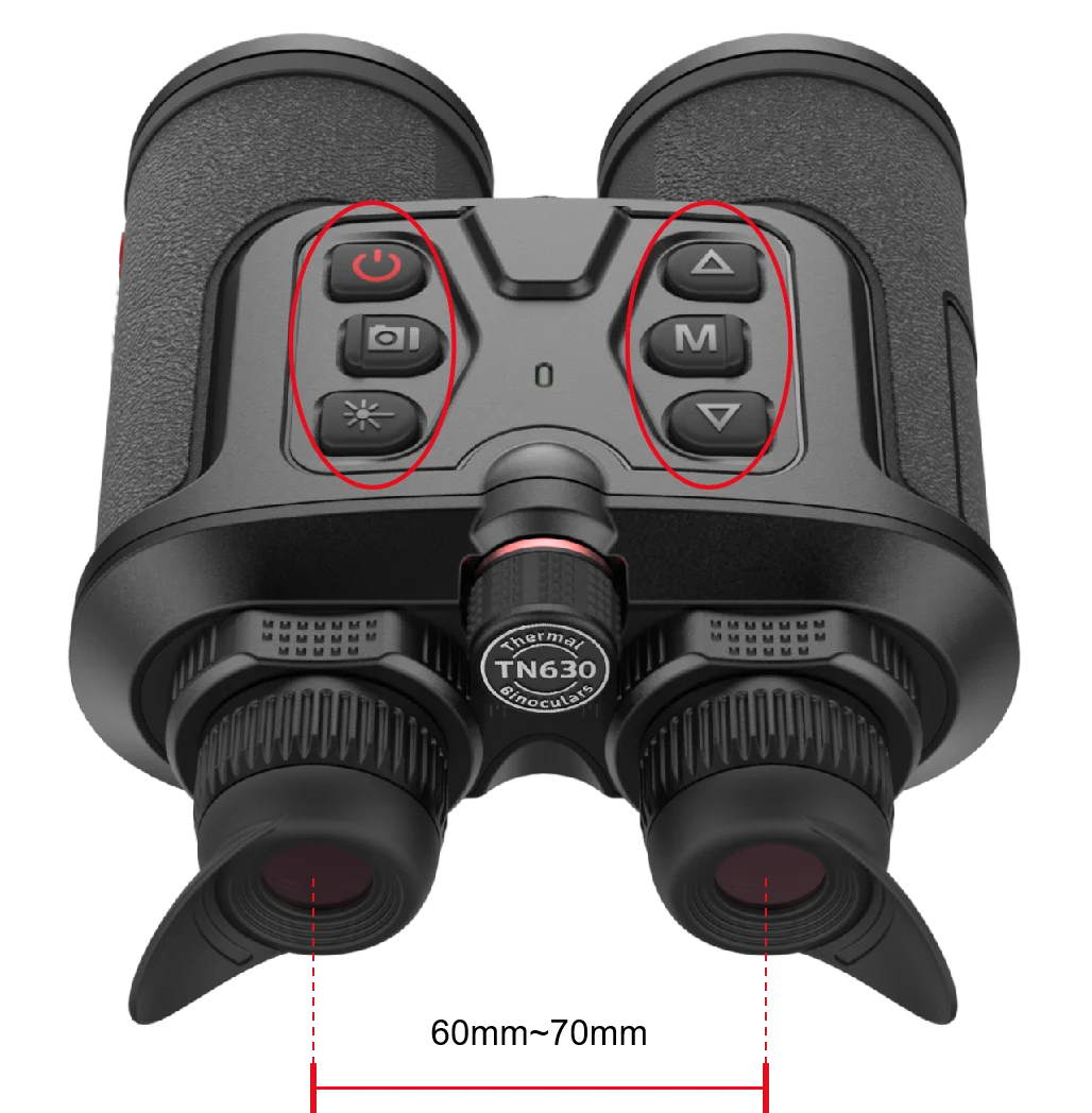 Hunting binocular band rangefinder functional infrared thermal imaging night vision