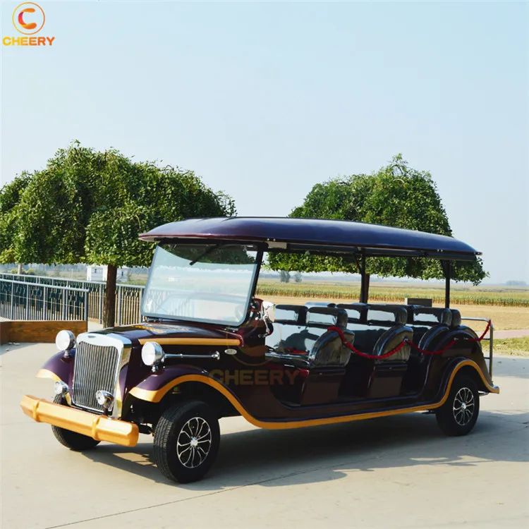 Scenic spot police patrol battery powered sightseeing shuttle bus electric sightseeing car