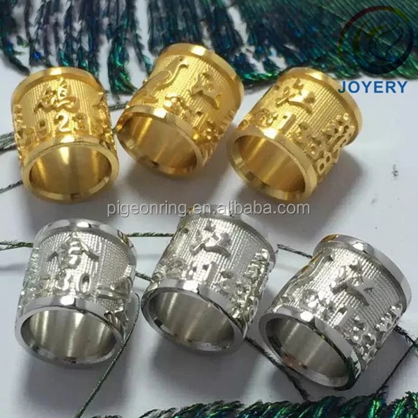 High quality Special breeding pigeon ring Gold pigeon rings bird bands