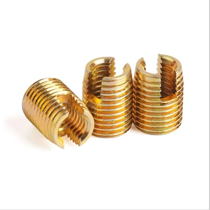 M2 M2.5 M3 M4 M5 M6 M8 ~M16 Galvanized/ Stainless Steel Thread Repair Insert Slotted Self-tapping Screw Sleeve Nuts