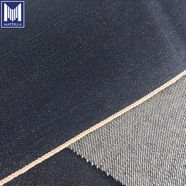 100% Cotton Soft Warp Slub 17oz Japanese Selvedge Denim A-grade Fabric for Men Women Jeans Jackets Vests
