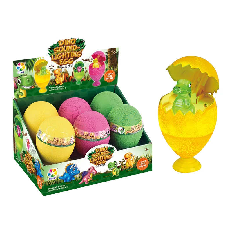 Электрическое освещение со звуком динозавра оптом конфеты яйцо новинка игрушки сюрприз яйцо игрушка конфеты