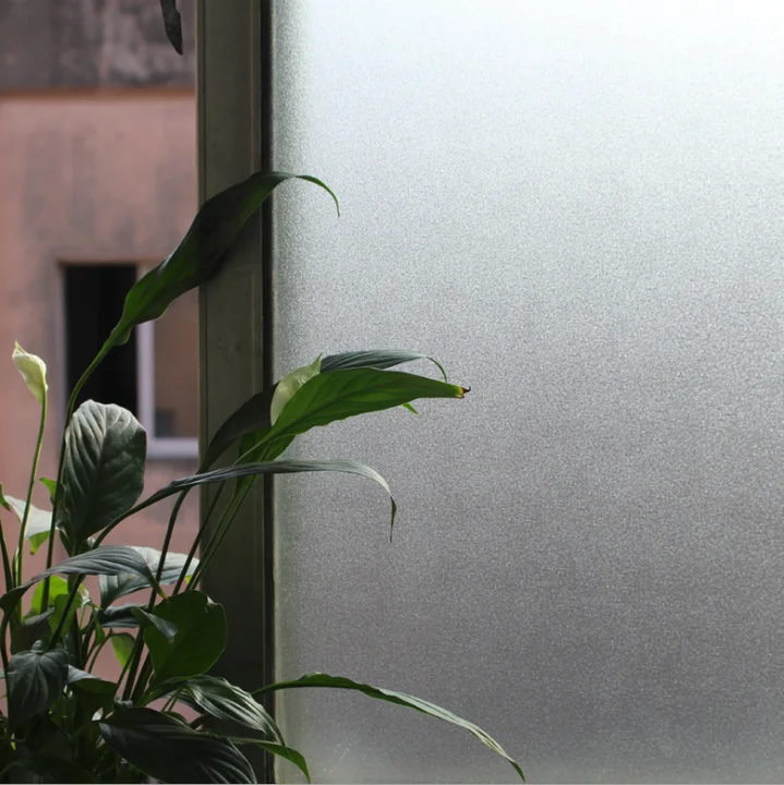 Waterproof Rainbow Window Film Decorative Static Cling Frosted Privacy Plastic No Glue Required