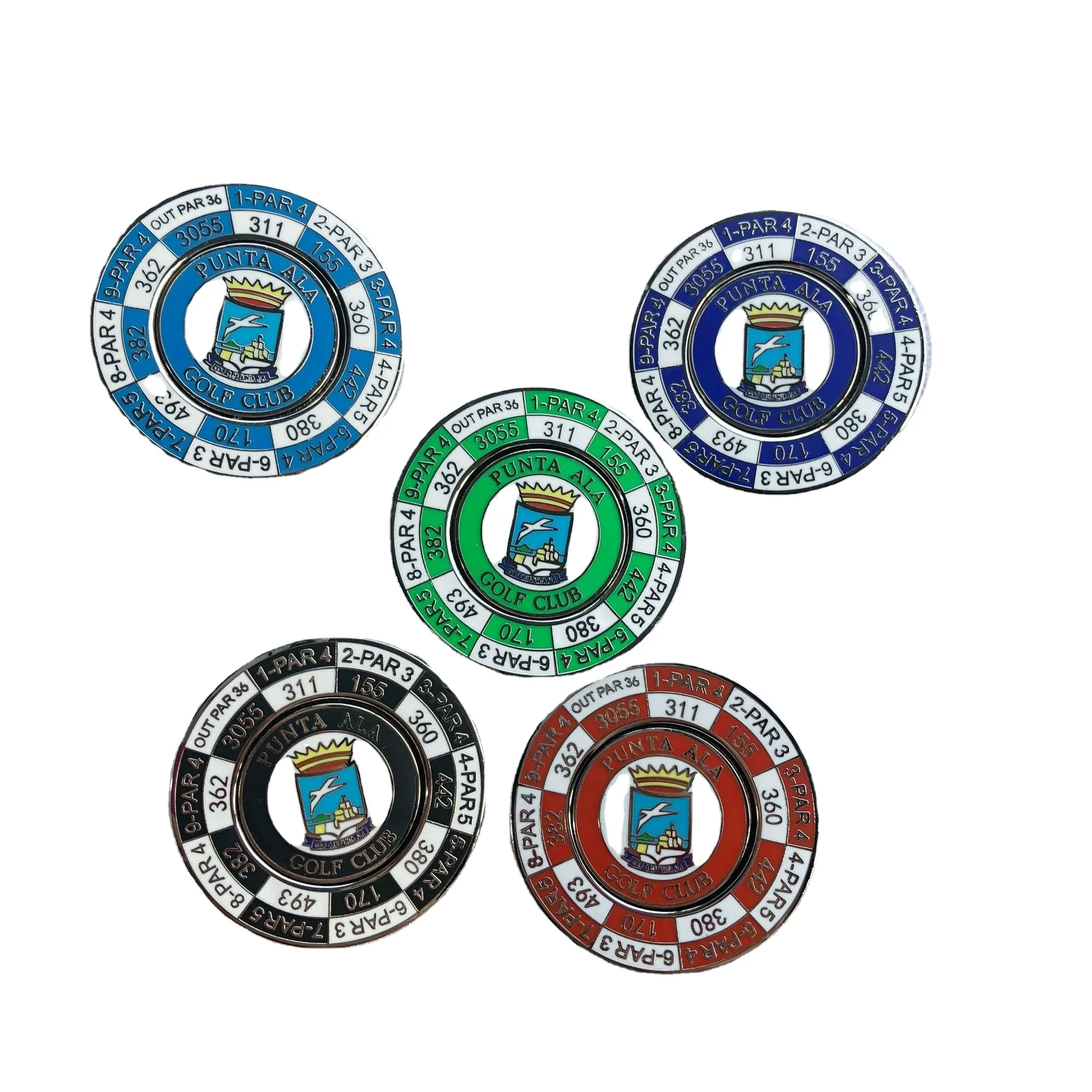 wholesale cute custom magnetic golf ball marker golf ball marker poker chip