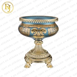 Household Luxury Islam Uzbek Skidki Bagima Crystal Glass Dinner Set Idishlar Chinni Posuda Footed Bowl Bohemia Plate