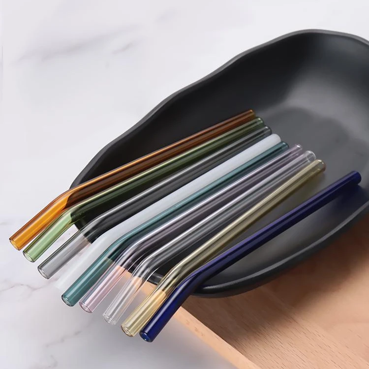 Amazon top selling new product ideas 2019 glass bottles with straw