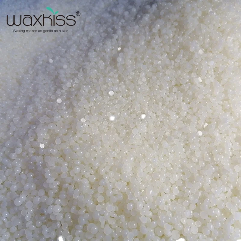 WAXKISS 1000g 500g100g Clear Hypoallergenic Rosin hard wax beads Hair Removal Coconut For Body Waxing