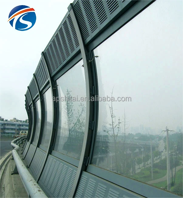 Absorbing sound proof fencing acrylic noise barrier walls residential noise reduce barrier wall for highway Railway project