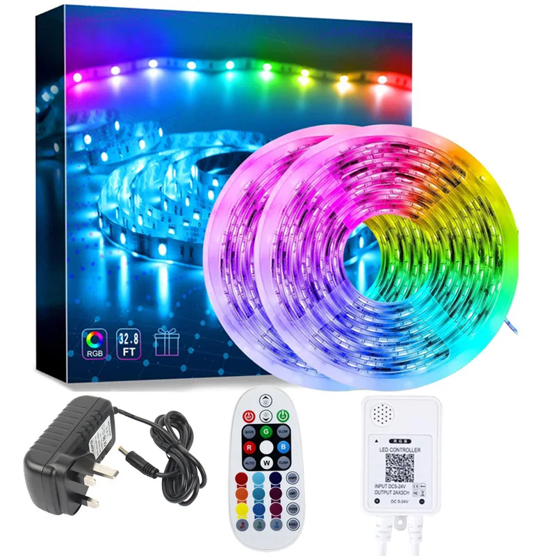Alexa Tuya Google Home APP Remote Control Smart RGB Strip Light IP65 Waterproof WIFI Smart LED Strip WIFI LED Strip Light