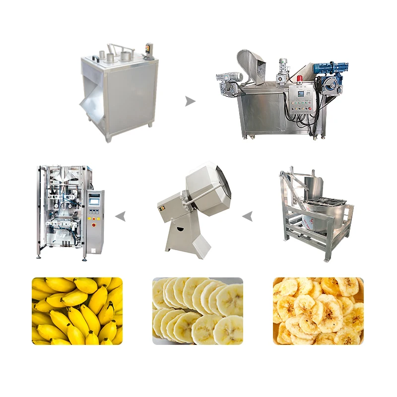 Commercial Plantain Processing Banana Chips Frying Making Machine Production Line Price
