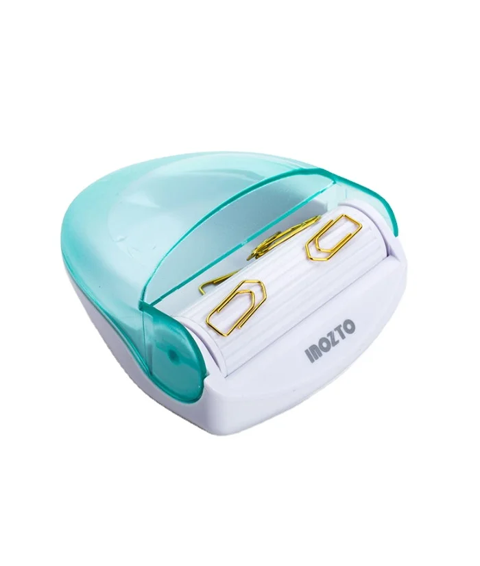 Magnetic Clip Dispenser Paper Clip Storage Box Transparent Fashionable Picture Office School Home OEM Service Accepted 100 CD01