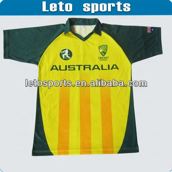 Wholesales Australia High Quality Cricket Jersey Designer Oversized Cricket Team Wear Football T Shirts Jerseys For Men