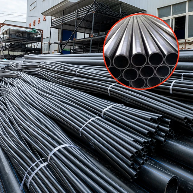 High Quality HDPE PE16 to PE100  Large Diameter Polyethylene Pipe for water supply PE pipe v2-inch black PE pipe