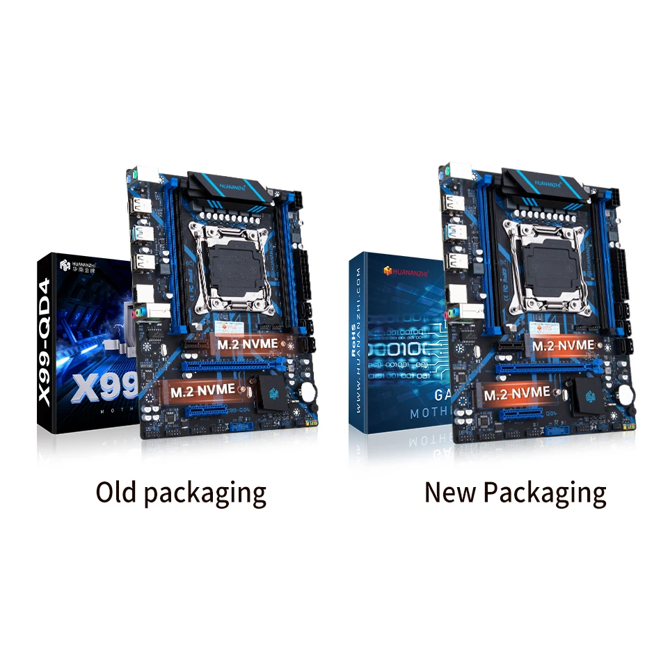 HUANANZHI X99 QD4 LGA 2011-3 XEON X99 Motherboard with Intel E5 2670 v3 with 2*16G DDR4 NON-ECC Memory combo kit set