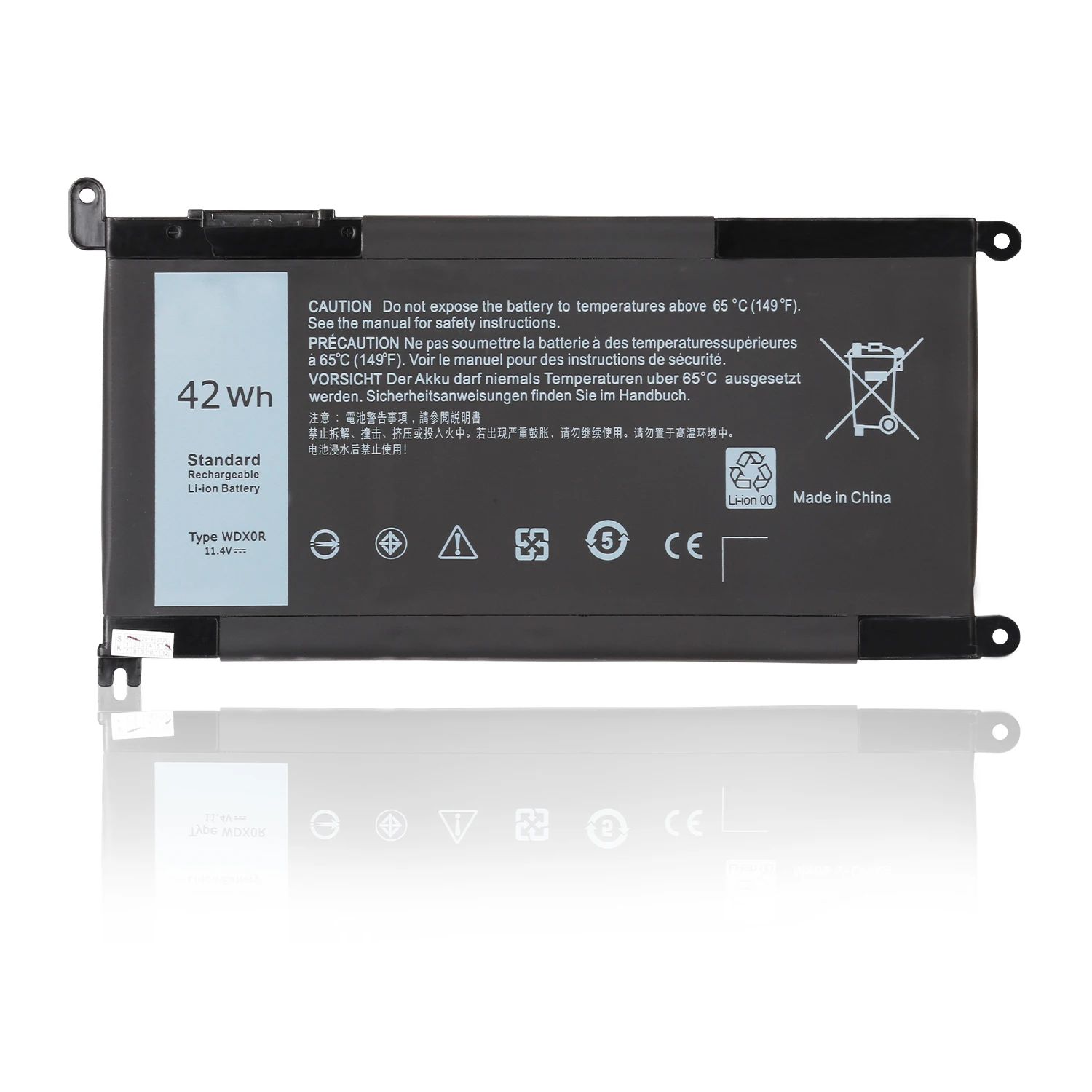 Аккумулятор для ноутбука Dell Inspiron WDXOR T2JX4 3CRH3 FC92N CYMGM P74G WDX0R DELL i5368 Inspiron 14-7460 17-5770-0357