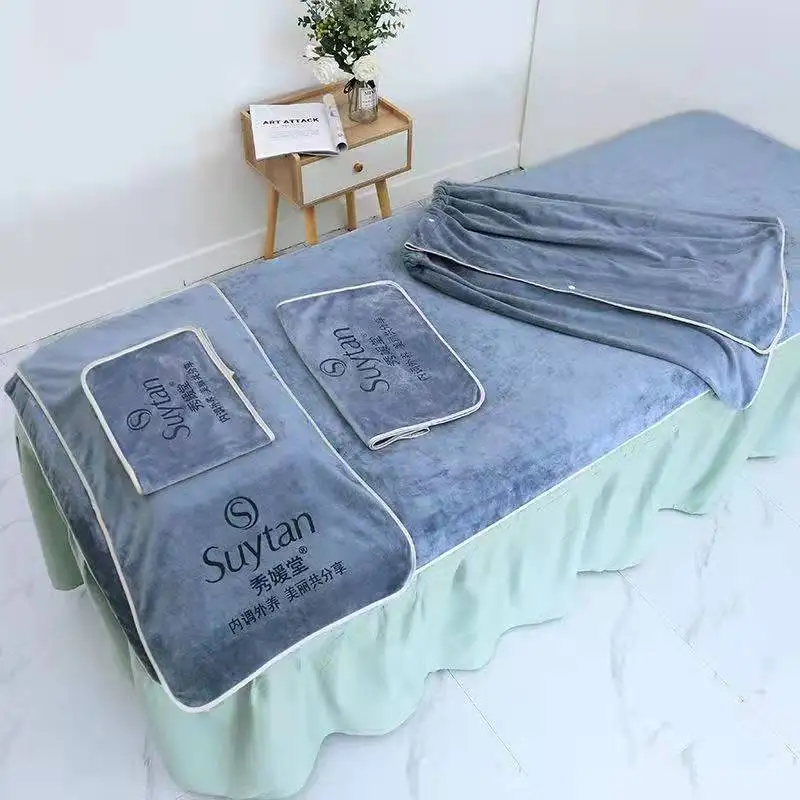 OEM Hotel Spa Beauty Salon Towel Set Soft and Comfortable Quick Drying Beauty Salon Towel Bath Towel Set