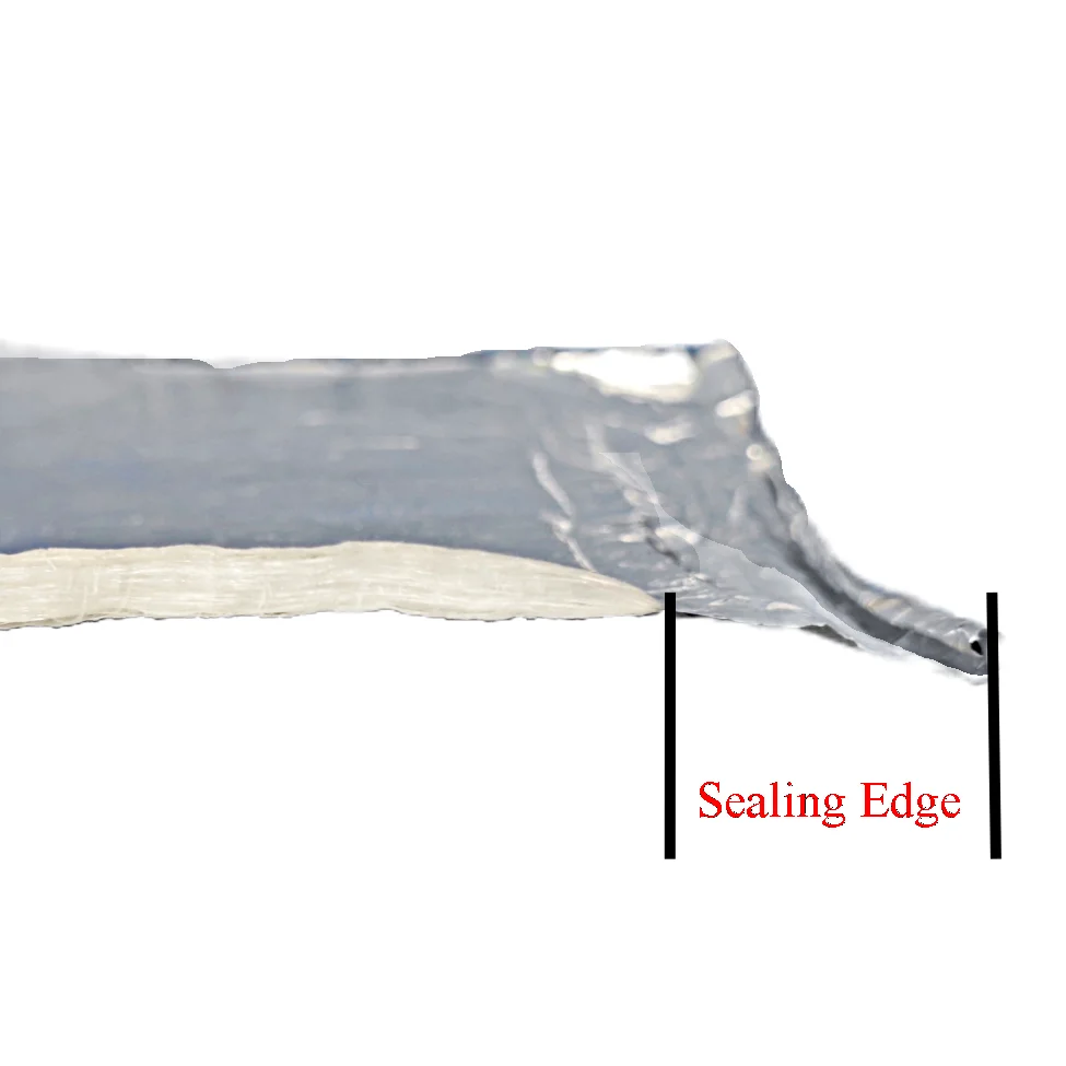 Fire Retardant Fiberglass Core Fiberglass Foil Insulation Heat Shield Reflective Foil Insulation For Crawl Spaces