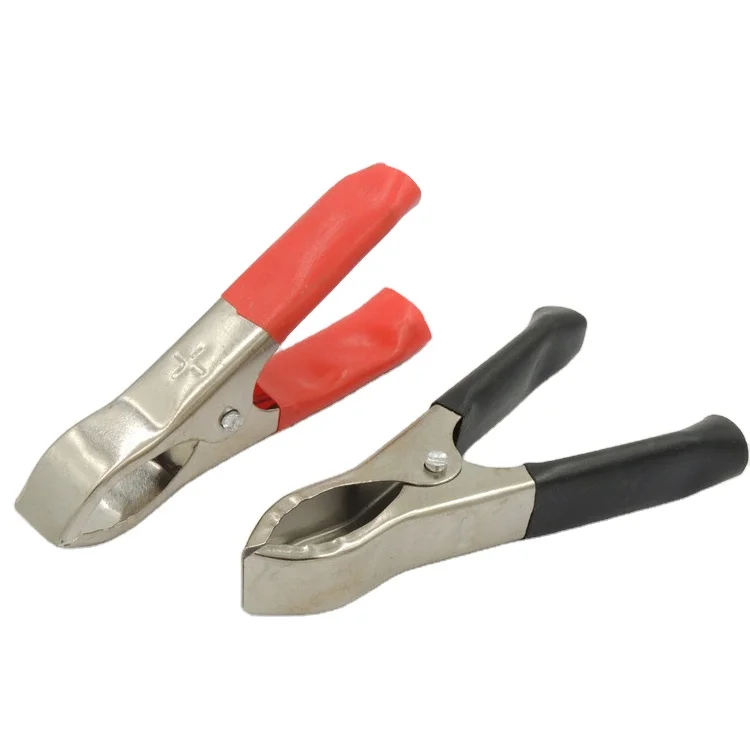 30A Insulated Crocodile Clips 75mm Low Voltage Wire Lead Test Alligator Clamps