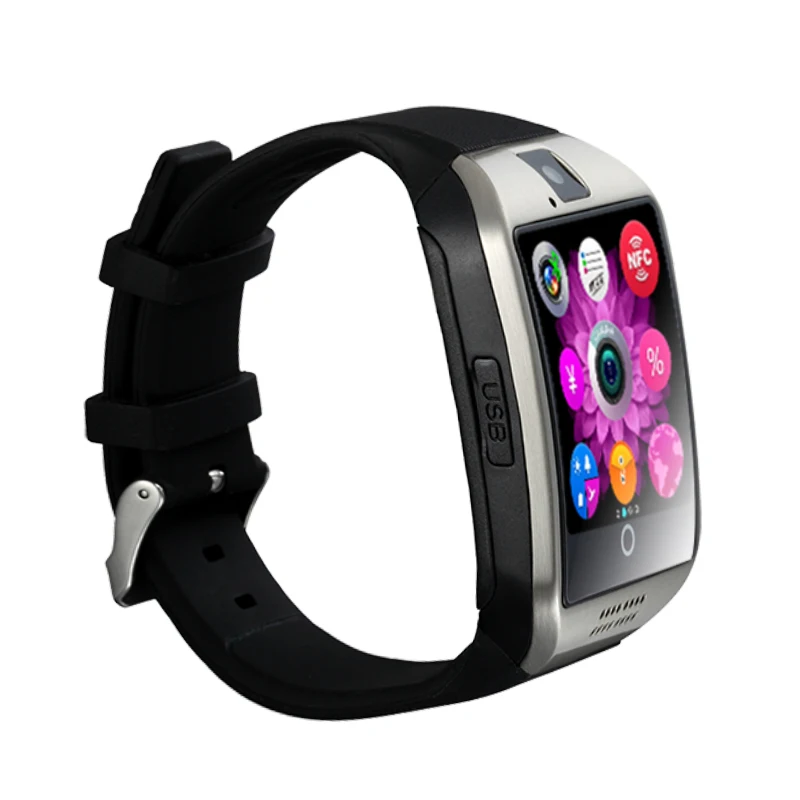 New Arrivals 2021 High Quality 1.54 Inch Touch Screen Android Q18 Smart Phone Watch With Sim Card And Camera Mobile