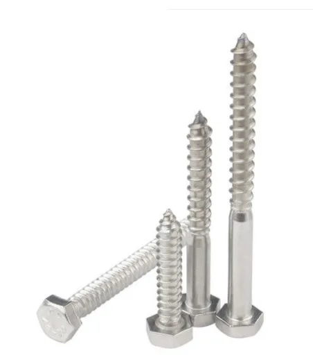 Fastener Manufacturer Stainless Steel Hexagon Head Wood Screws DIN571 A4-80 for Timber construction