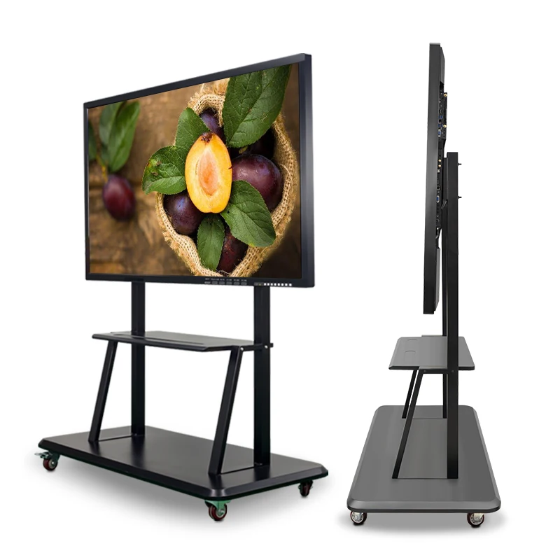 65 75 86 inch blackboard digital for school use E-whiteboard 4K resolution tempered glass protection