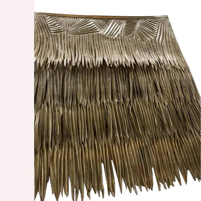 High Quality Leisure Thatch Outdoor Fire Retardant Thermal-proof Palm Leaf Roof Techo De Palma Thatch Roof