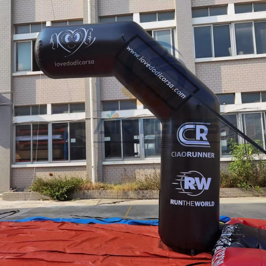 Outdoor Advertising Inflatable Pillar Custom Durable Inflatable Half Arch