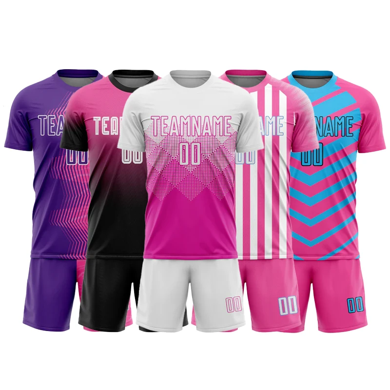 Custom Letter Number Print Men Team High Quality Soccer Jersey Material Slim Fit Soccer Jersey For Sale