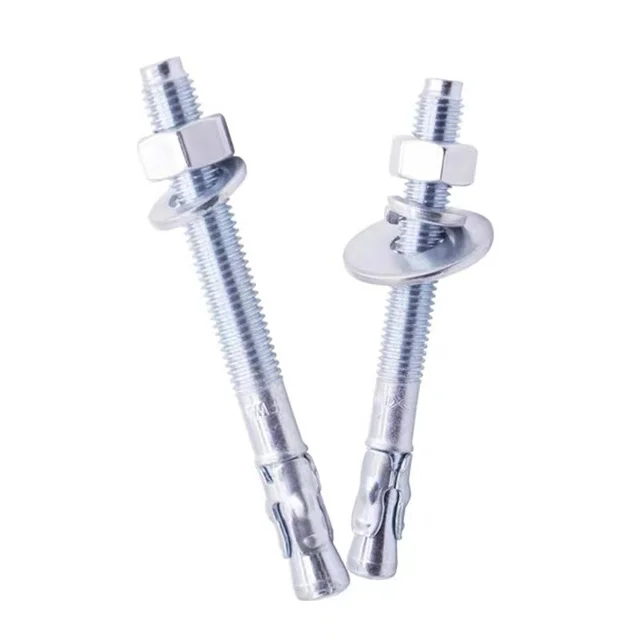 China factory wholesale top quality blue white 8.8 10.9 zinc plated carbon steel stainless steel sleeve wedge anchor bolt M8*100