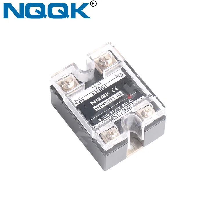 Nqqkelc 40A 220VDC 24VDC постоянного тока до однофазного ССР твердотельные реле
