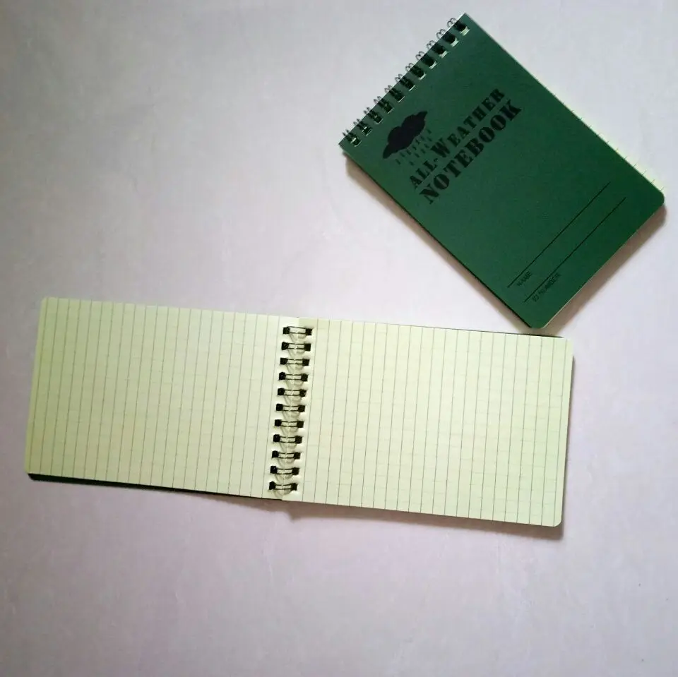 Tactical Waterproof Notebook Spiral Notebook for Hunting Custom Printed LOGO