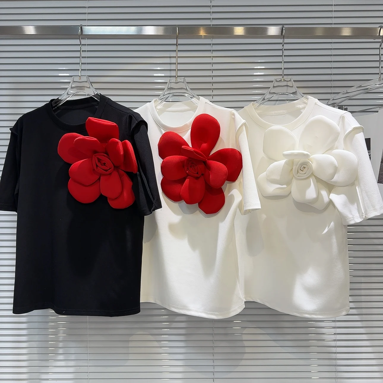 Summer New Sunflower Color Color Block Tee Shirt Women Half Short Sleeve T-shirt Female Casual White Black T Shirt