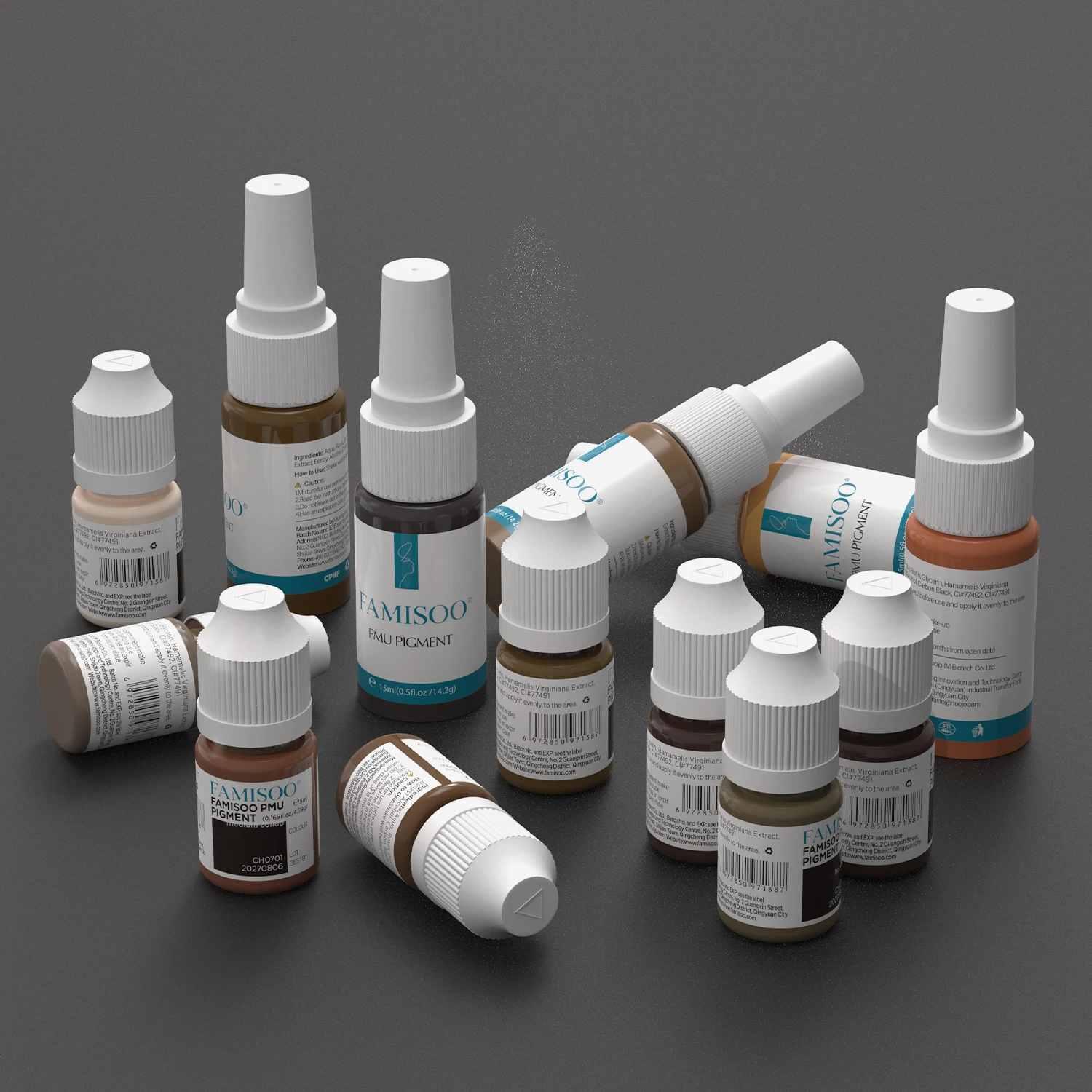 OEM ODM Permanent Makeup Pigments Eyebrows Tattoo Ink Microblading Pigments PMU Tattoo Ink for Microblading Eyebrows Tattoo