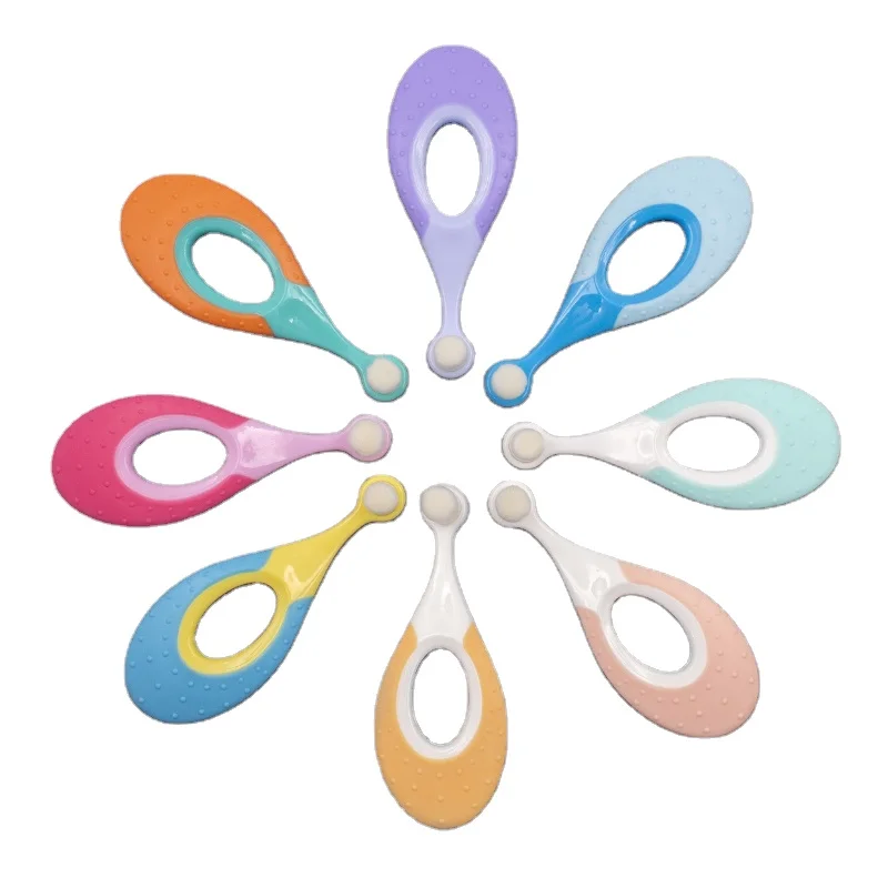 Портативная Мягкая зубная щетка с круглой ручкой