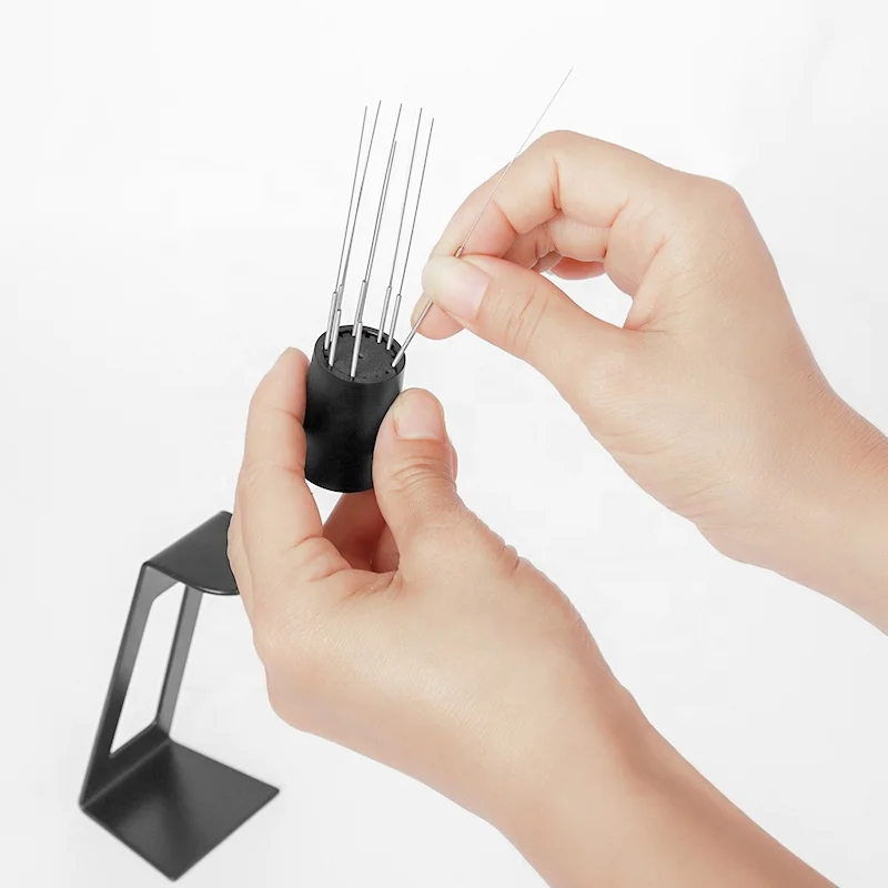 2023 New Design Distribution Tool with Stand  0.4mm Needle WDT Tool Espresso Coffee needle Stirrer