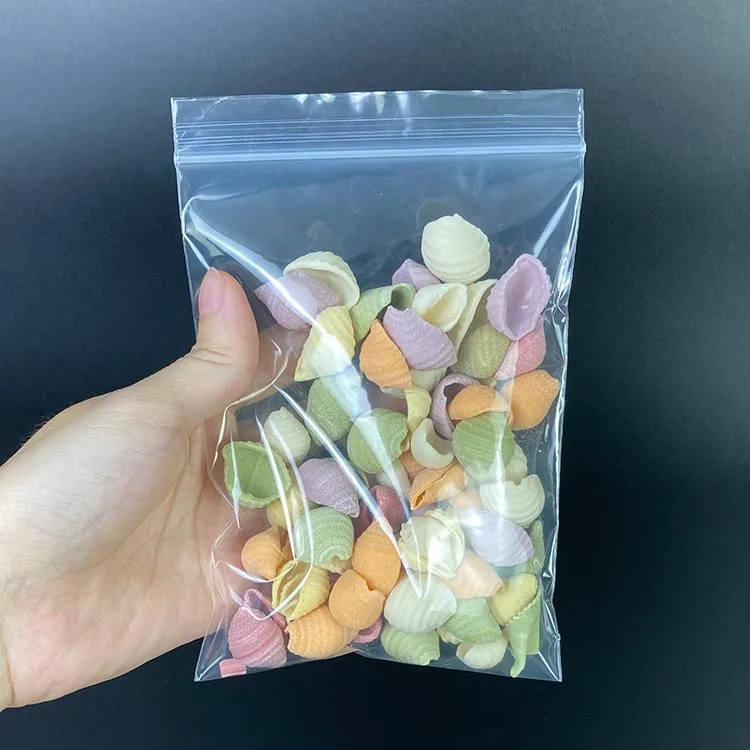 Эко-дружественных Resealable разных размеров на плоской подошве пищевая упаковка прозрачный PE пластиковые мешки замка застежка-молнии