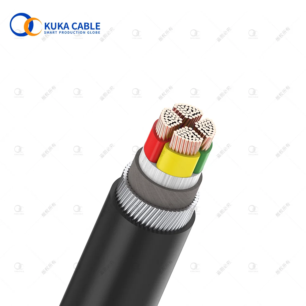 AI/XLPE/SWA/PVC  4 core armour steel wire electrical power cable
